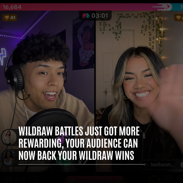 WildDraw Battles Just Got More Rewarding: Your Audience Can Now Back Your WildDraw Wins